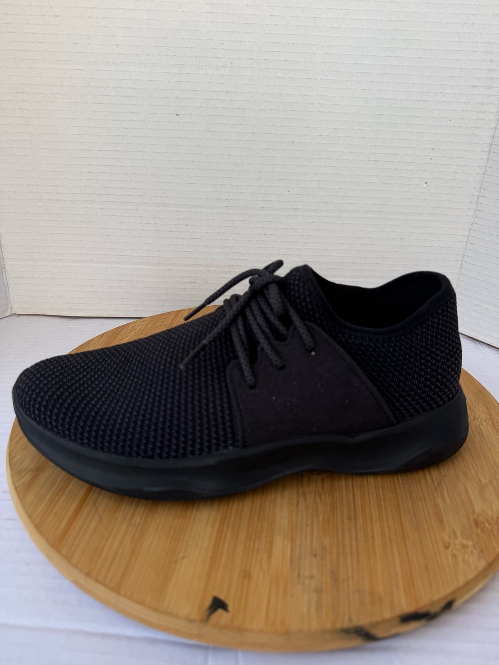 Vessi Everyday Classic Knit Black - Mens Sz 8 Waterproof Casual Shoes Sneakers